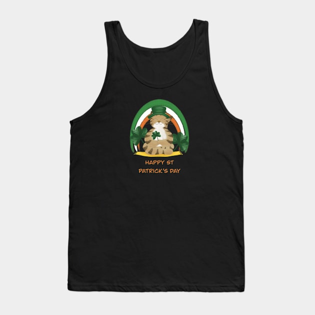 Happy St Patrick’s Day Tank Top by AbbyCatAtelier